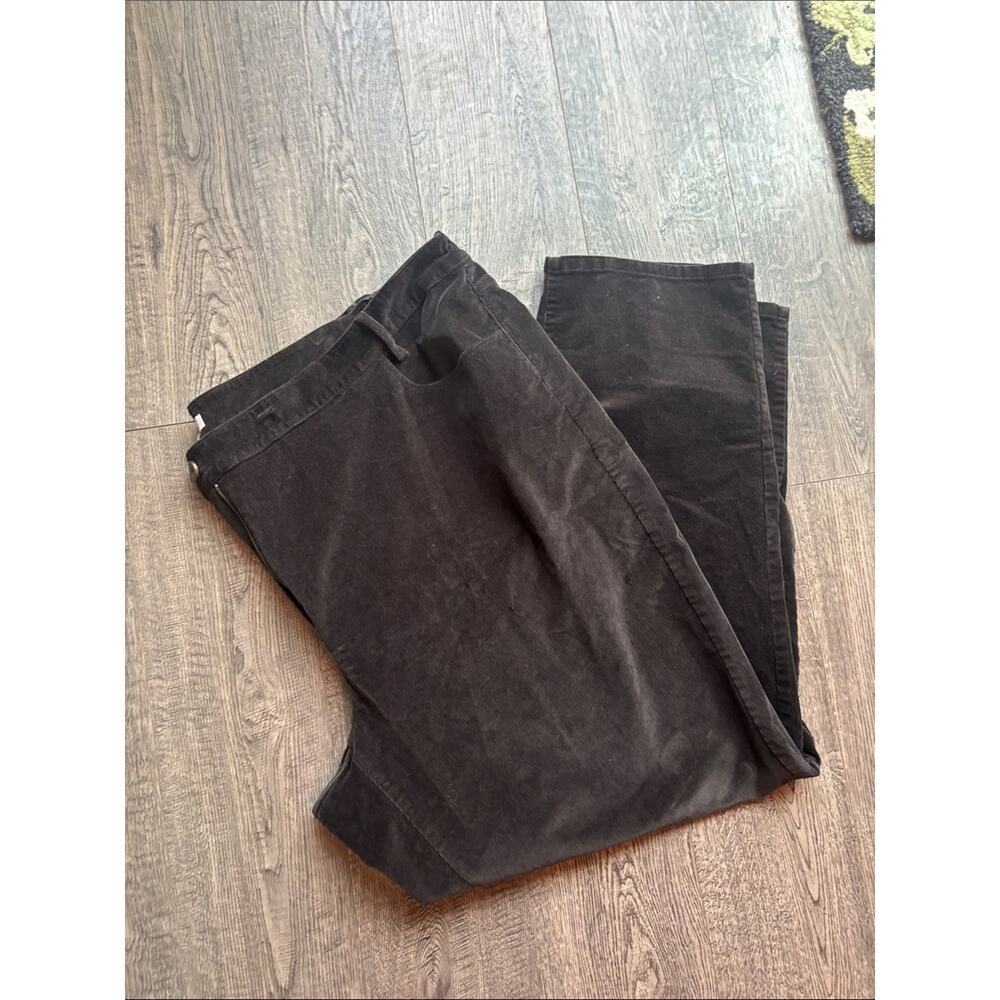 J.Jill Corduroy Pants Dark Brown Stretch Corduroy Jeans Classic Stretch Fit 28